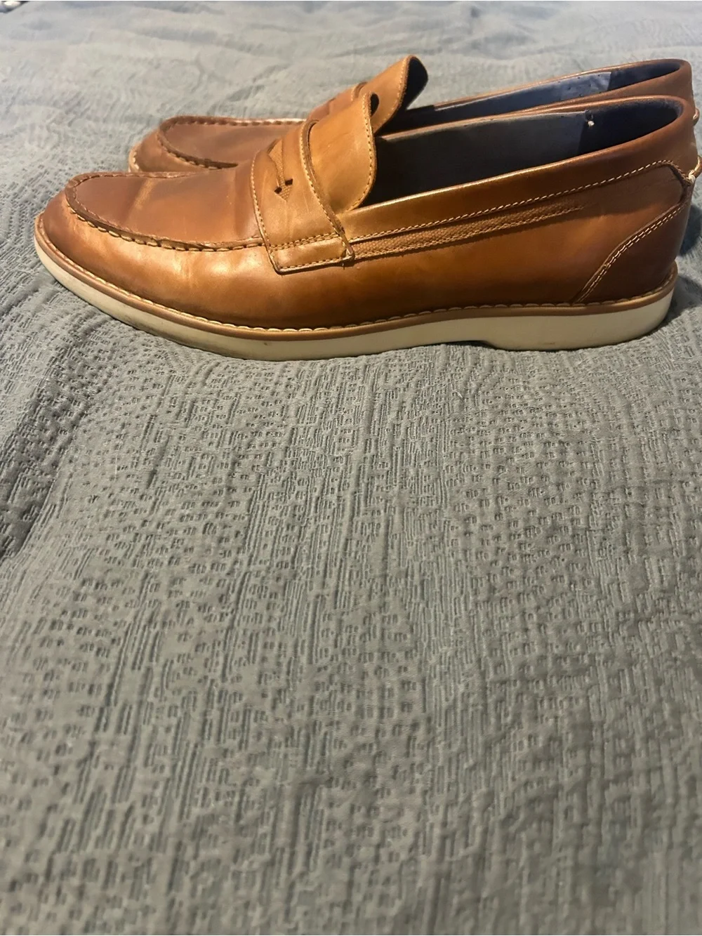 Sperry Men's Tan Leather Penny Loafers